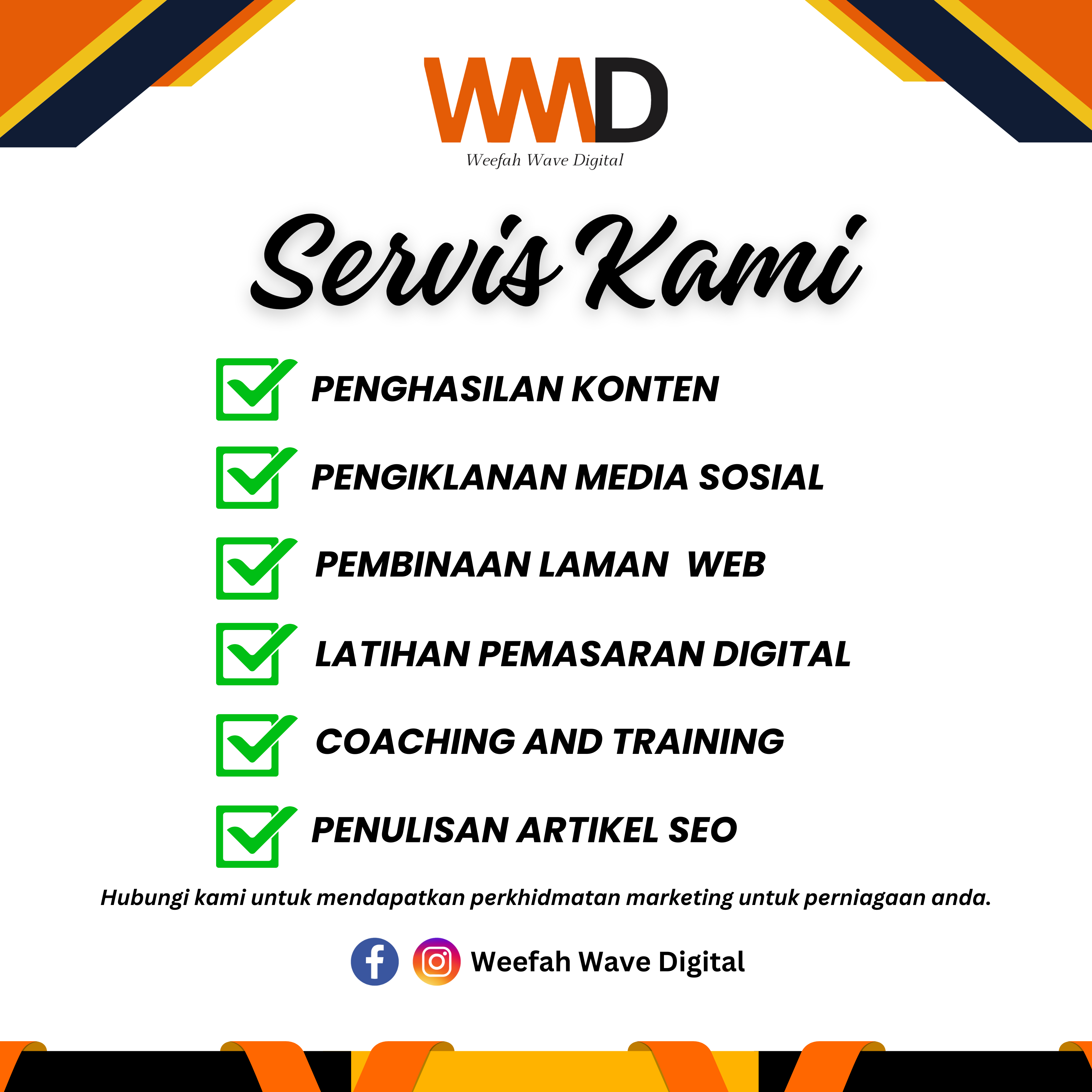 Perkhidmatan Digital Marketing Terbaik – Weefah